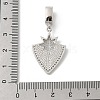 Brass Micro Pave Cubic Zirconia Pendants KK-U047-06P-3