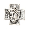 Tibetan Style Alloy Cross with Jesus Alloy Pendants for Easter Jewelry LF10674Y-1