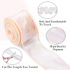  3 Rolls 3 Colors Flat Rainbow Color Organza Ribbon OCOR-TA0001-47-11