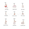 Alloy Enamel Bunny Pendants ENAM-CJ0001-36-2