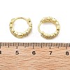 Brass Micro Pave Cubic Zirconia Huggie Hoop Earring EJEW-N011-03G-5