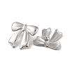 Non-Tarnish Bowknot 304 Stainless Steel Stud Earrings for Women EJEW-L272-026P-02-2