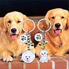 WEWAYSMILE 2 pcs Dog Keychain Car Keychain Pet Pendant Key-Ring Lovely Dog Key-ring Portable Metal Keychain Gift for Pet Lover Birthday Puppy Theme Party Supplies (Bichon Frise) JX798A-4