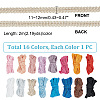   32M 16 Colors Polyester Centipede Braid Lace Trim OCOR-PH0002-23-4