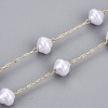 Handmade ABS Plastic Imitation Pearl Beads Chains CHC-T012-26LG-4