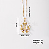Elegant Vintage Hollow Brass Crystal Rhinestone Virgin Mary Pendant Necklaces for Women OJ5614-6-1