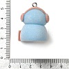 Flocking Resin Cute Pendants RESI-D072-01A-3