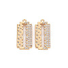 Brass Micro Pave Clear Cubic Zirconia Pendants KK-S356-631-NF-1