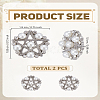 2Pcs 1-Hole Alloy Buttons BUTT-LP0001-17-2