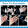 DIY Blank Loudspeaker Charm Keychain Making Kit DIY-WH0386-75-3