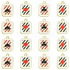 16Pcs 4 Styles Alloy Enamel Pendants ENAM-FS0001-69-1