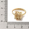 Brass Micro Pave Cubic Zirconia Fold Over Clasps KK-K389-030G-3