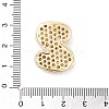 Rack Plating Brass Micro Pave Clear Cubic Zirconia Pendants KK-R163-05Z-G-3