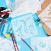 Gorgecraft 2 Sets 2 Styles PET Plastic Hollow Out Drawing Painting Stencils Templates DIY-GF0007-27-4