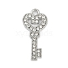 Rack Plating Alloy Micro Pave Rhinestone Pendants FIND-K020-07P-1