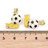 Brass Enamel Pendants KK-CBAEBFB-01A-G-4