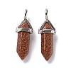 Synthetic Goldstone Pointed Pendants G-K329-12P-2