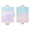 40Pcs Rectangle Glitter Holographic Plastic Resealable Packaging Bags ABAG-TA0001-97B-03-3