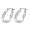 304 Stainless Steel Hoop Earrings EJEW-N0031-11P-4