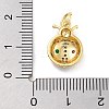 Rack Plating Brass Micro Pave Cubic Zirconia Pendants KK-Z071-84G-3