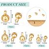 BENECREAT 40Pcs 4 Styles Brass Charms KK-BC0013-80-2