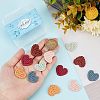 CHGCRAFT 12Pcs 6 Colors Handmade Polymer Clay Cabochons CLAY-CA0001-17-3