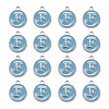 Platinum Plated Alloy Enamel Charms ENAM-S118-04F-P-2