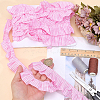 5Yards Polyester Wrinkle Ribbons OCOR-HY0001-80B-3