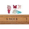 Transparent Spray Painted Glass Charms GLAA-TA0001-05-24