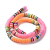 Handmade Polymer Clay Bead Strands CLAY-C003-04F-3