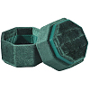 Velvet Cover Plastic Couple Ring Box VBOX-WH20003-001H-1
