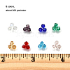 8 Colors Imitate Austrian Crystal Electroplate Bicone Glass Bead Strands GLAA-FP0001-32-6