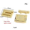 Zinc Alloy Bag Twist Lock Accessories PW-WG472E2-01-2