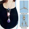 3Pcs 3 Style 304 Stainless Steel Macrame Pouch Empty Stone Holder for Pendant Necklaces Making NJEW-AB00029-6