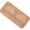 2 Round Slots Bamboo Serving Tray ODIS-WH0329-38B-1