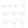 1000Pcs 10 Style 304 Stainless Steel Eye Pins STAS-UN0024-72-1