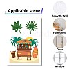 7 Sheets 7 Styles Hawaii Theme PVC Waterproof Wall Stickers DIY-WH0345-083-6