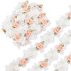 Gorgecraft 3 Yards Embroidery Flower Polyester Lace Trim OCOR-GF0002-54-1