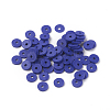 Flat Round Eco-Friendly Handmade Polymer Clay Beads CLAY-R067-6.0mm-09-4