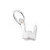 925 Sterling Silver Letter Charms LS-STER-C012-01S-W-1