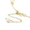 Natural Freshwater Pearls Beaded Link Bracelets BJEW-I314-133-3
