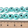 Handmade Evil Eye Lampwork Beads Strands LAMP-G164-10B-01-4