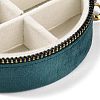 Round Velvet Jewelry Storage Zipper Boxes CON-P021-02C-3