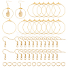 Unicraftale DIY Big Circle Drop Earrings Makinig Kit DIY-UN0004-08-1