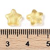 Transparent Spray Painted Frosted Glass Beads X2-GLAA-NH0003-01D-3