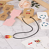 CRAFTDADY 220Pcs 11 Styles Paper Necklace Display Cards CDIS-CD0001-03-18