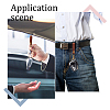 AHADERMAKER 2 Sets PU Leather Keychain KEYC-GA0001-23-6