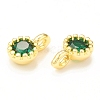 Green Glass Pendnants KK-P228-29G-3