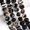 Natural Black Agate(Dyed & Heated) Beads Strands G-T140-09C-3