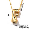 Simple and Stylish Brass Letter Pendant Satellite Chain Necklaces for Women Men GF2554-6-1